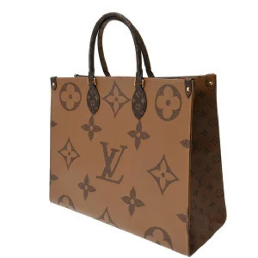 Louis Vuitton Brown bag handbag OnTheGo Reverse Monogram Giant